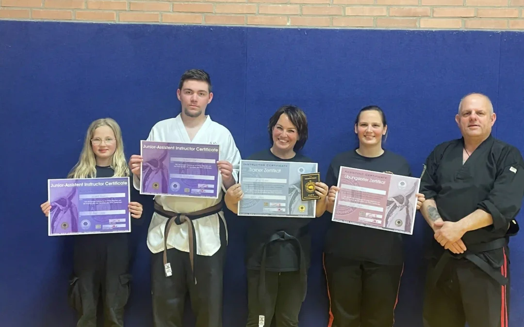 Trainerausbildung im Taekwondo und Krav Maga beim Budo Sechtem über mehrere Wochen ein voller Erfolg!