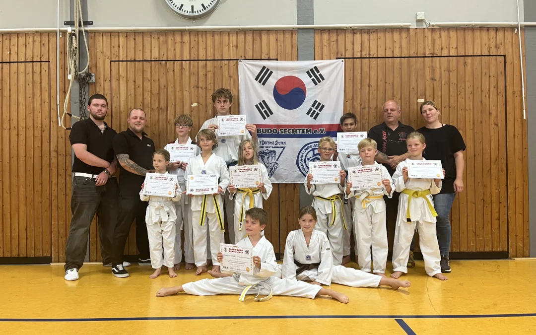 Bericht zur Taekwondo-Prüfung am 11.07.2025 beim Budo Sechtem e.V.