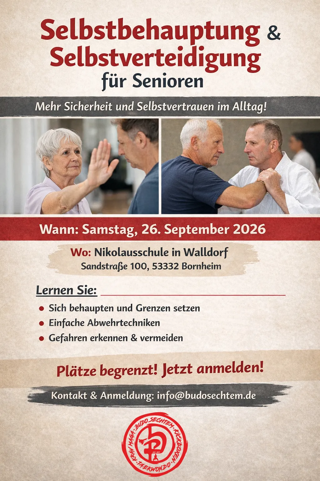 Budo-Sechtem-Bornheim-Lehrgang-Selbstbehauptung fuer Senioren-September-2026-Beitragsbild